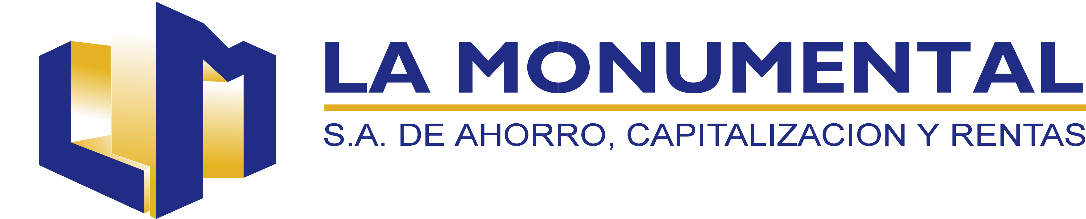 Logo de LA MONUMENTAL, S.A de ahorro, capitalizacion y rentas